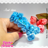 Florzinha de papel azul claro