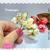 Florzinha de papel champagne