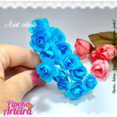 Florzinha de papel azul celeste