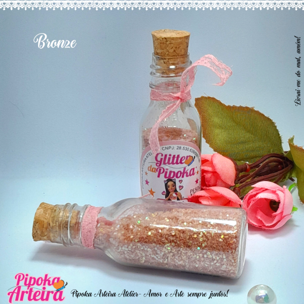 Glitter Escaminha da Pipoka Candy Color  Bronze