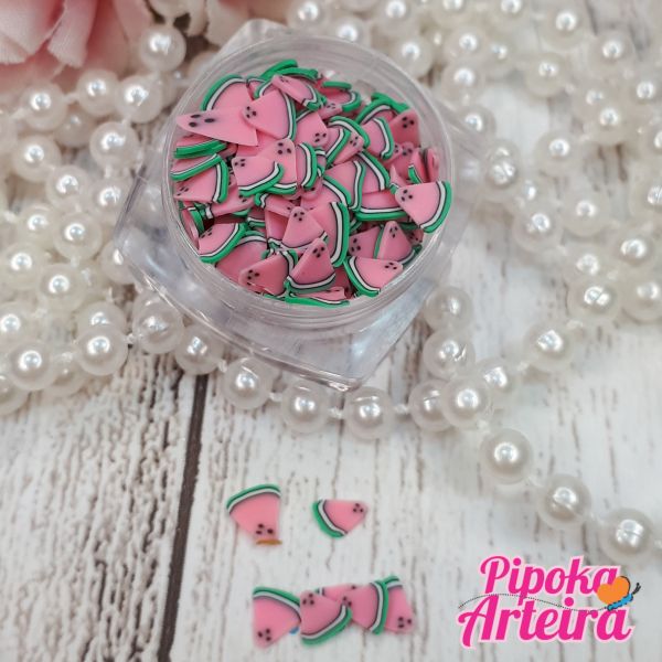 Fimo melancia Rosa