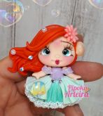 Aplique em biscuit Princesa Ariel