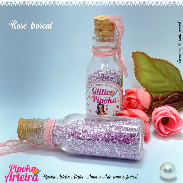 Glitter da Pipoka Rose  boreal coleção Festa