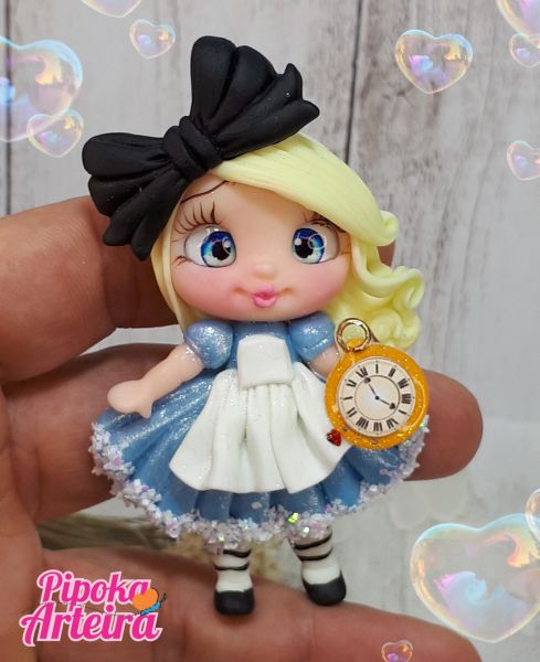 Aplique em biscuit Princesa Alice