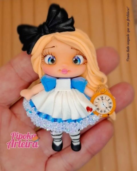 Aplique em biscuit Princesa Alice