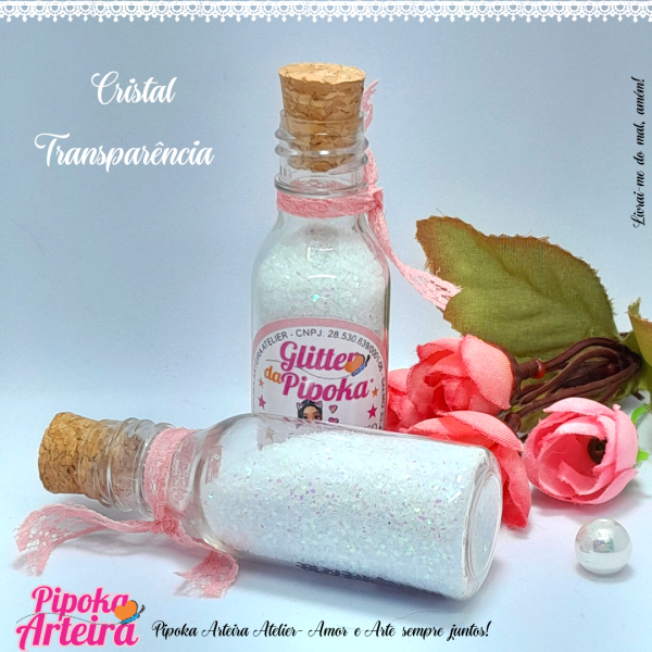 Glitter Escaminha da Pipoka Candy Color cristal transparência