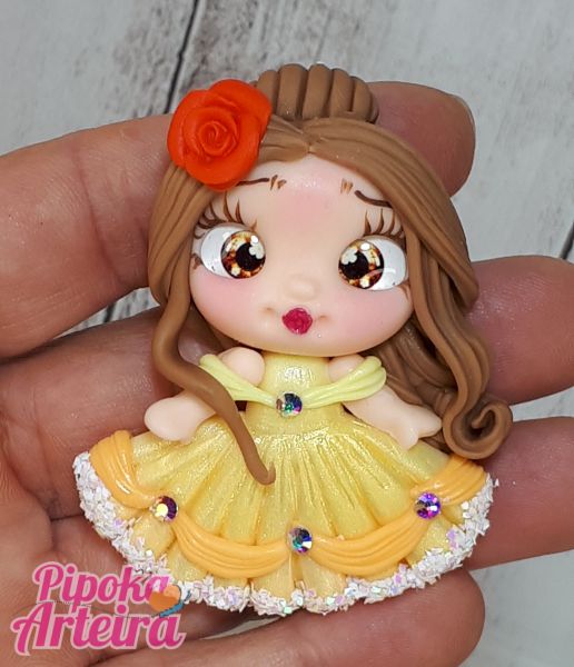 Aplique em biscuit Princesa Bella