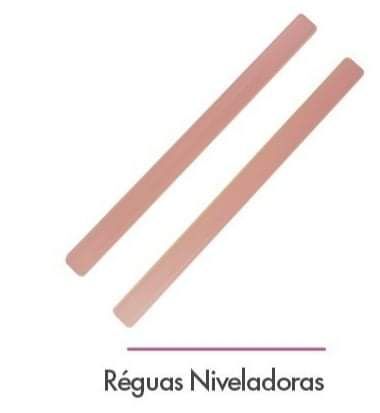 Régua niveladora 6mm rosa bebê 2 pecas bLue star